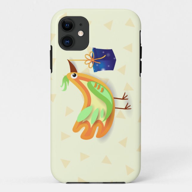 Capa Para iPhone 11 Pássaro e presente, caso do iPhone 5 (Verso)