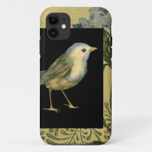 Capa Para iPhone 11 Pássaro no fundo preto e ventilado
