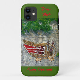 Capa Para iPhone 11 Pássaro Piasa Lenda Nativa Americana de Illinois