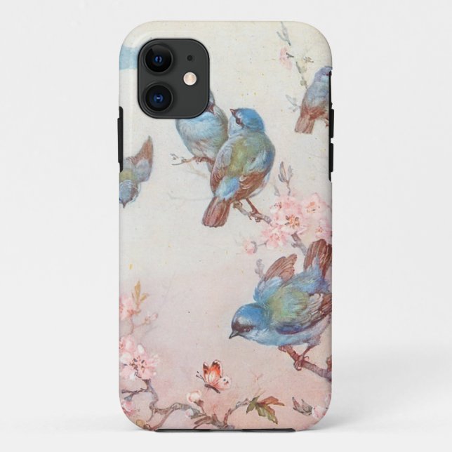 Capa Para iPhone 11 Pássaros bonito (Verso)