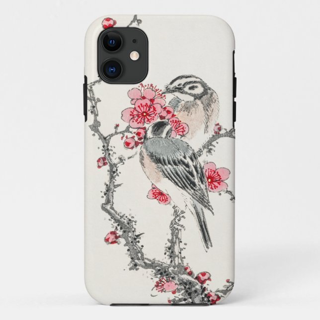Capa Para iPhone 11 Pássaros japoneses 3 (Verso)