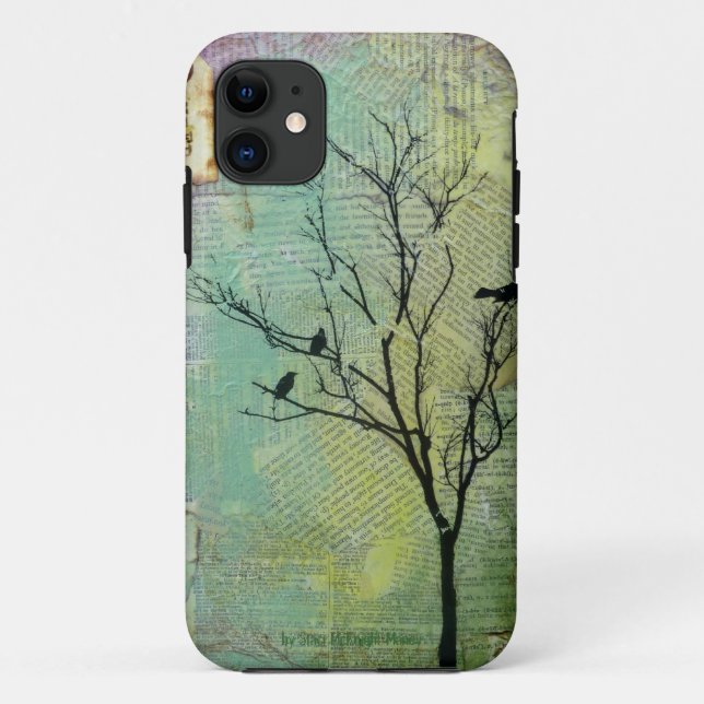 Capa Para iPhone 11 Pássaros no CaseMate da "necessidade" da árvore (Verso)
