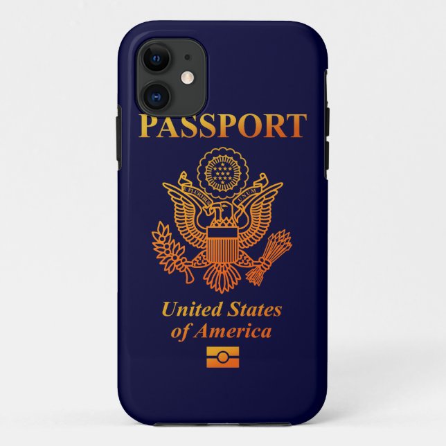 CAPA PARA iPhone 11 PASSPORT(USA) (Verso)