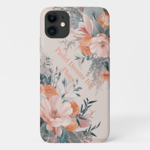 Capa Para iPhone 11 Pastel Bloom Elegance: Caso Floral iPhone/iPad