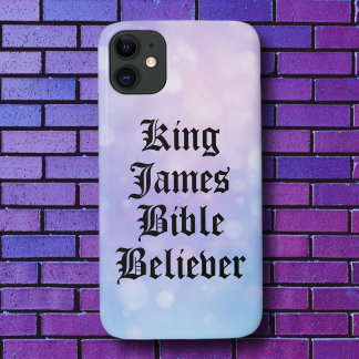 Capa Para iPhone 11 Pastel Christian Faith King James Bíblia Trust