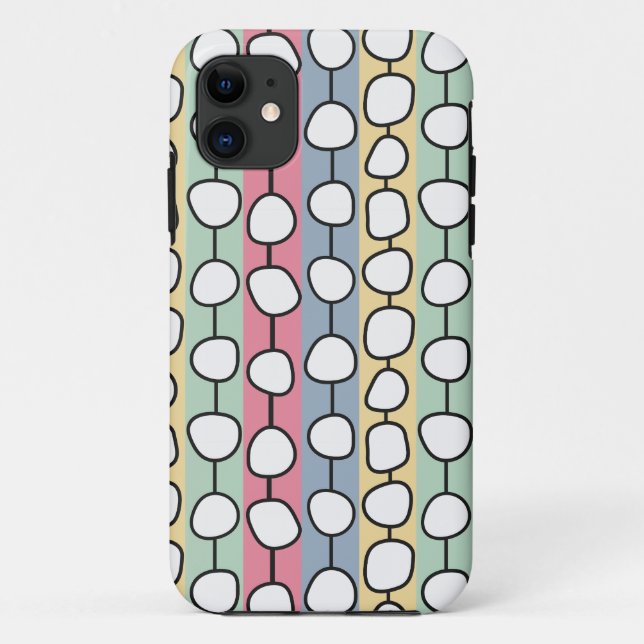 Capa Para iPhone 11 Pastel MCM Colorida Linhas (Verso)