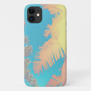 Capa Para iPhone 11 Pastel Tropical Vibes Palms iPhone 11 Case