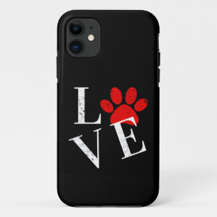 CAPA PARA iPhone 11 PATAS DE CÃO AMOR MODERNO