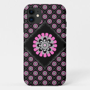 Capa Para iPhone 11 Patchwork Diagonal do Blush Bloom