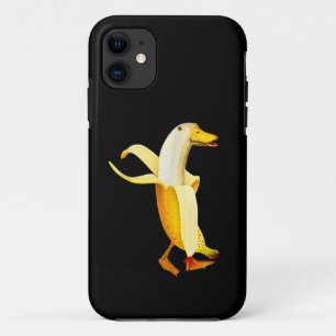 Capa Para iPhone 11 Pato Banana. Animais Frutas Antropomórficos Divert