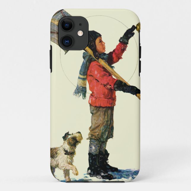 Capa Para iPhone 11 Pato-colhereiro da neve (Verso)