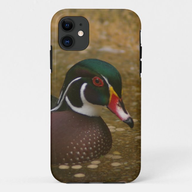 Capa Para iPhone 11 Pato de Madeira (Verso)