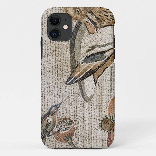 Capa Para iPhone 11 Pato e pássaro, mosaico de Nile, casa do Faun (Verso)