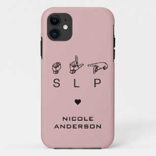 Capa Para iPhone 11 Patologista de Linguagem de SLP Personalizado ASL