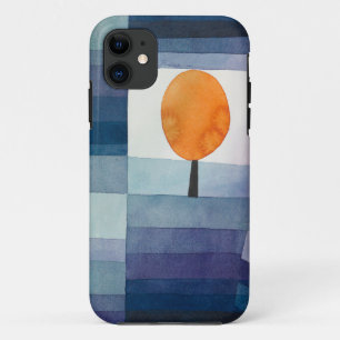 Capa Para iPhone 11 Paul Klee Abstrato Tree Blue Painting