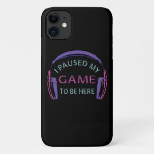 Capa Para iPhone 11 Pausei Meu Jogo Para Estar Aqui