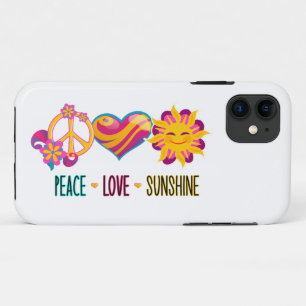 Capa Para iPhone 11 Peace Love Sunshine