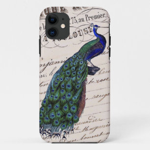 Capa Para iPhone 11 Peacock Azul-Quadrado