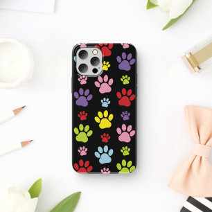 Capa Para iPhone 11 Peças Coloridas, Padrões De Pata, Impressões De