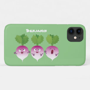 Capa Para iPhone 11 Pedra de desenho animada de verduras e legumes