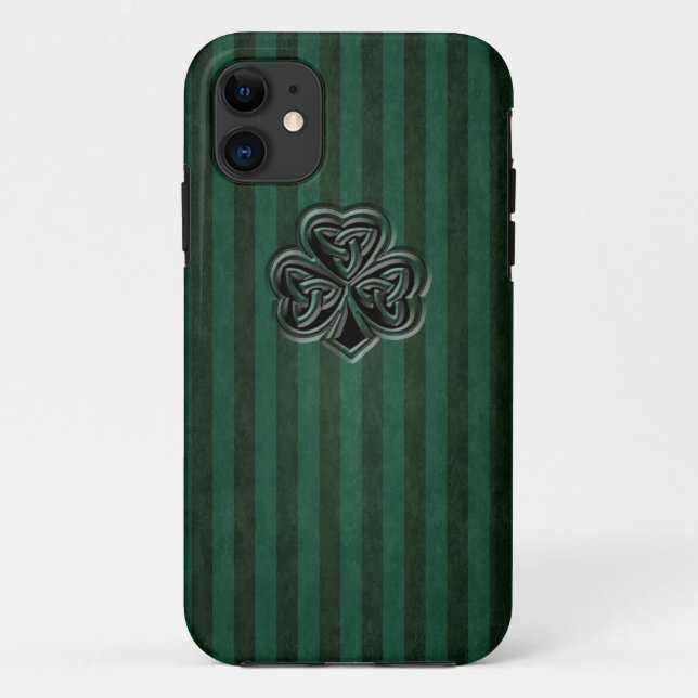 Capa Para iPhone 11 Pedra verde-verde-doce irlandês (Verso)