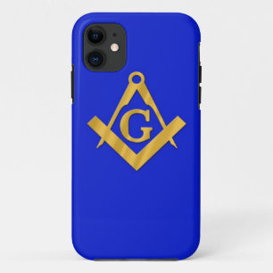 Capa Para iPhone 11 Pedreiro - azul maçónico