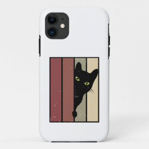 Capa Para iPhone 11 Peeking de Gato Negro