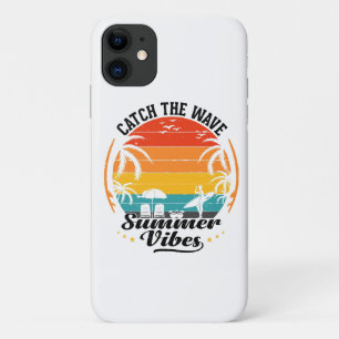 Capa Para iPhone 11 Pegue a Onda Vibrações de Verão