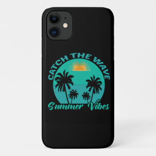 Capa Para iPhone 11 Pegue a Onda Vibrações de Verão