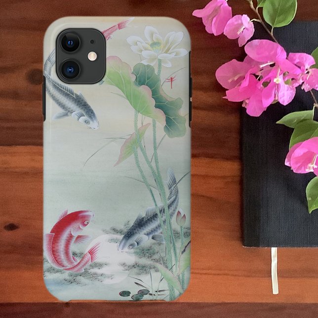 Capa Para iPhone 11 Peixe Koi com Lotus (Criador carregado)