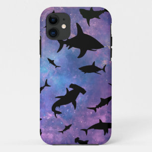 Capa Para iPhone 11 Peixe-tubarão simples mandíbulas-baleias padrão ga