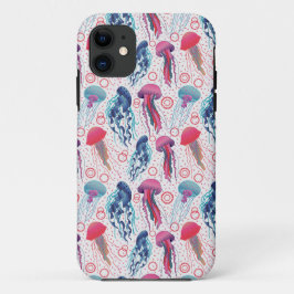 Capa Para iPhone 11 Peixes de gelatina coloridos