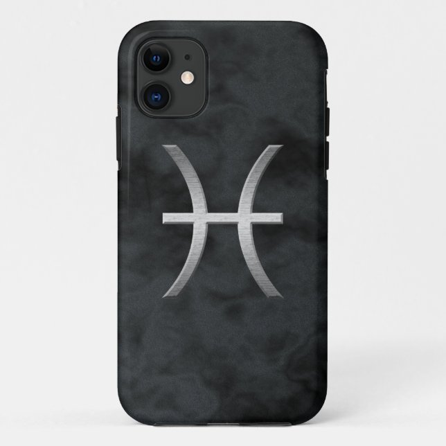 Capa Para iPhone 11 peixes prata - fumaça (Verso)