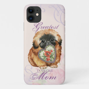 Capa Para iPhone 11 Pekingese Heart Mãe