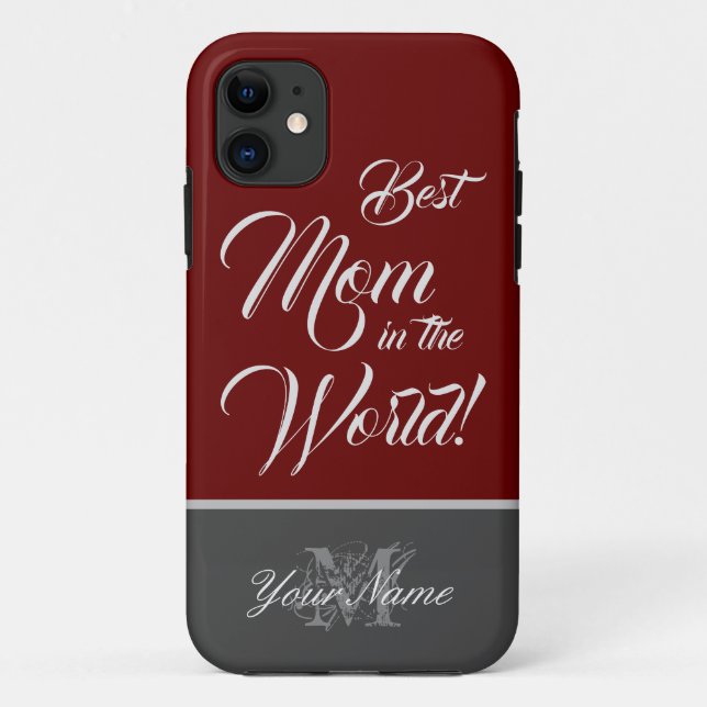 Capa Para iPhone 11 Pela melhor mãe do mundo! (Verso)