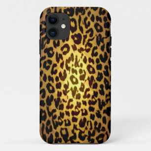 Capa Para iPhone 11 Pele de peles de animais de raios-leopardo