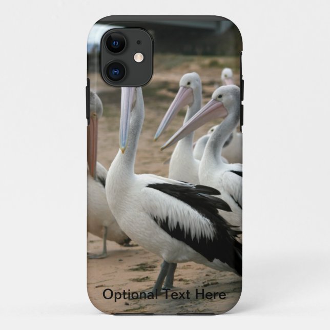 Capa Para iPhone 11 Pelicanos australianos na ilha Phillip (Verso)