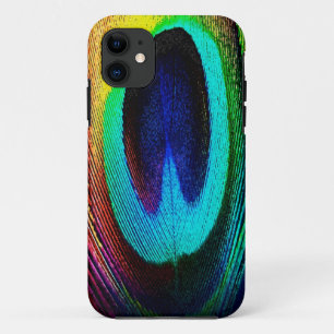 Capa Para iPhone 11 Pena de Peacock Vibrante