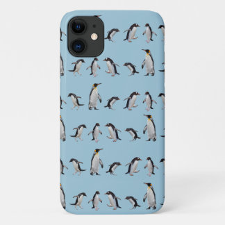 Capa para iPhone 11 Penguin Party (Azul Claro)