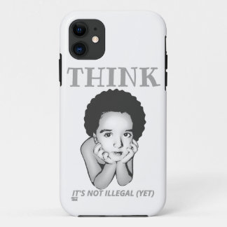 CAPA PARA iPhone 11 "PENSE, NÃO É ILEGAL (AINDA)"