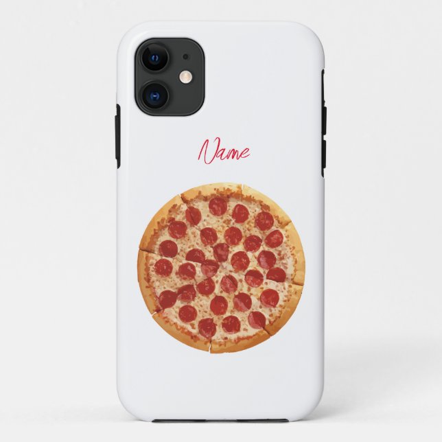 Capa Para iPhone 11 Pepperoni Pizza Thunder_Cove (Verso)
