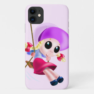 Capa Para iPhone 11 Pequena garota balançando