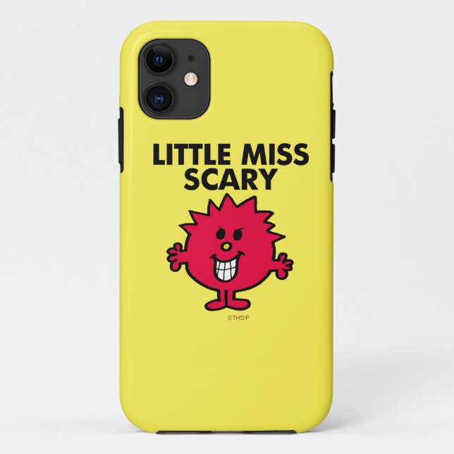 Capa Para iPhone 11 Pequena Miss Scary | Letra negra (Verso)