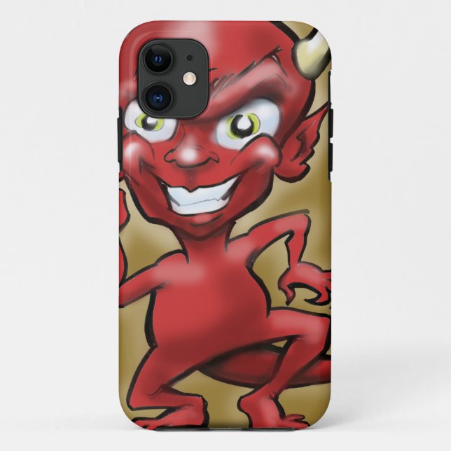 Capa Para iPhone 11 Pequeno Diabo (Verso)
