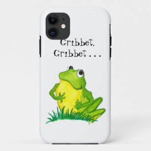 Capa Para iPhone 11 Pequeno Sapo Verde Bonito em Branco