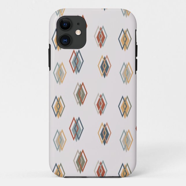 Capa Para iPhone 11 Pequenos Diamantes Triplos (Verso)