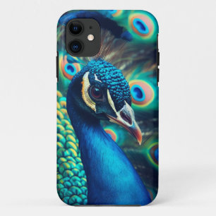 Capa Para iPhone 11 Perfil Peacock