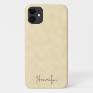 Capa Para iPhone 11 Pergaminho Antiquado Personalizado Elegante