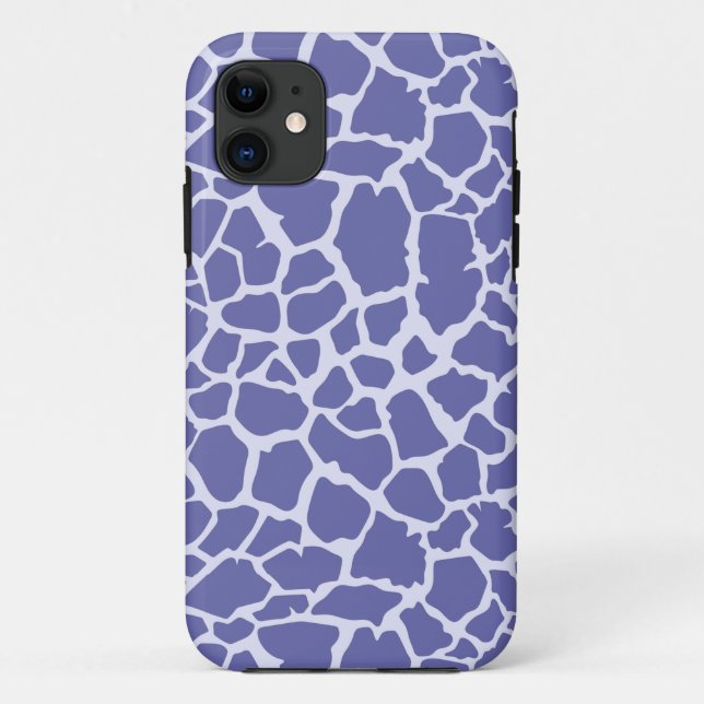 Capa Para iPhone 11 Periwinkle Giraffe Impressão (Verso)