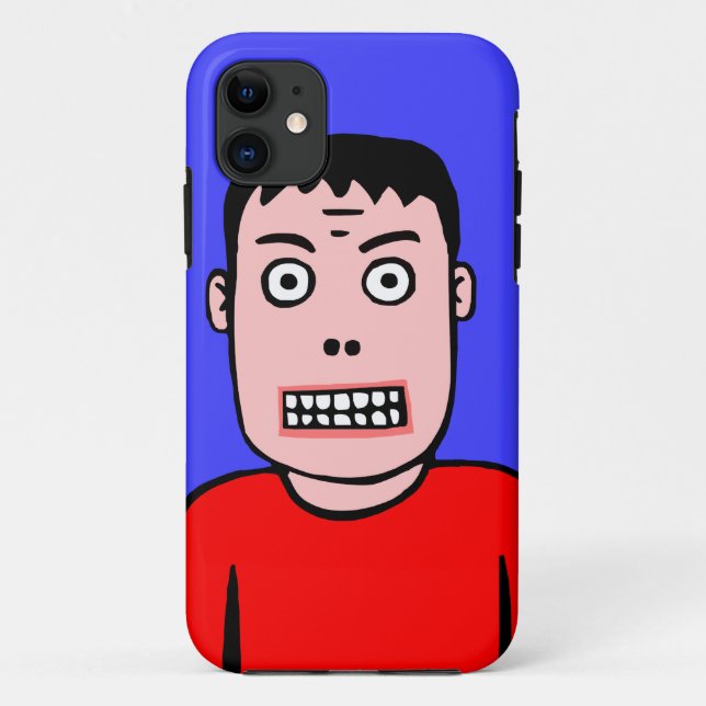 Capa Para iPhone 11 Personagem Engraçado 01 (Verso)